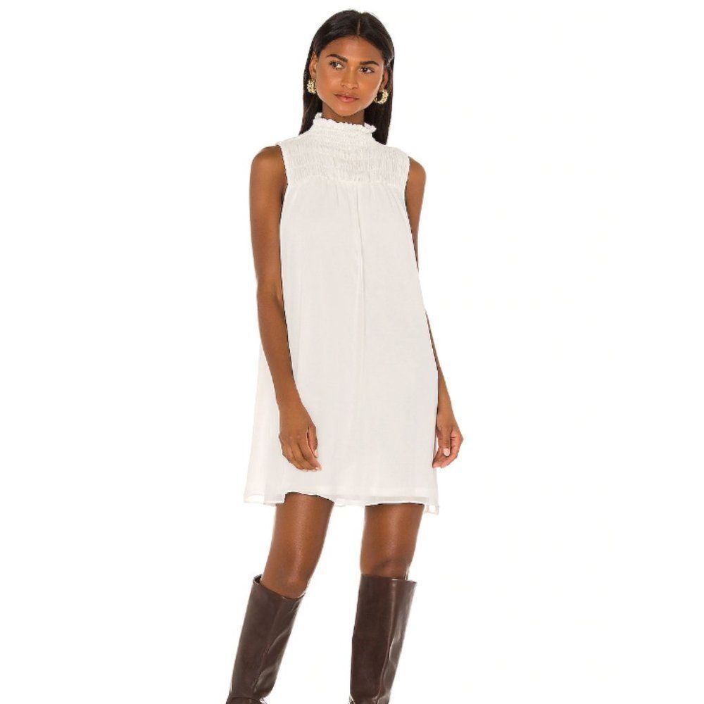 1. STATE Sleeveless Shift Dress Ivory‎ Medium